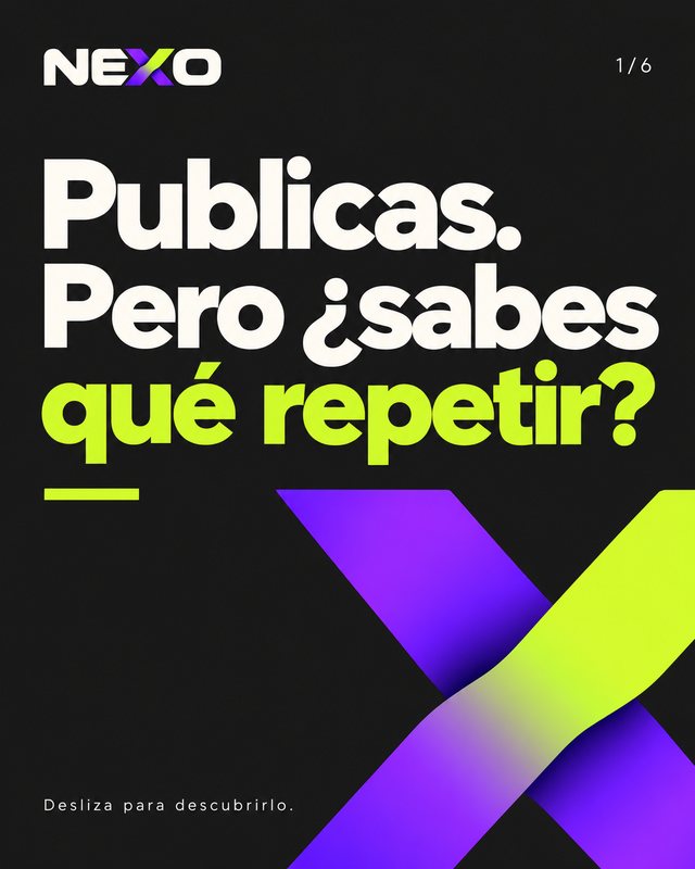Publicas. Pero ¿sabes qué repetir?